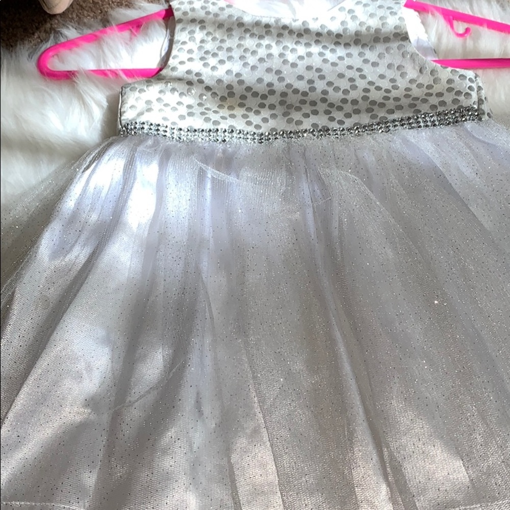 White sparkle dress